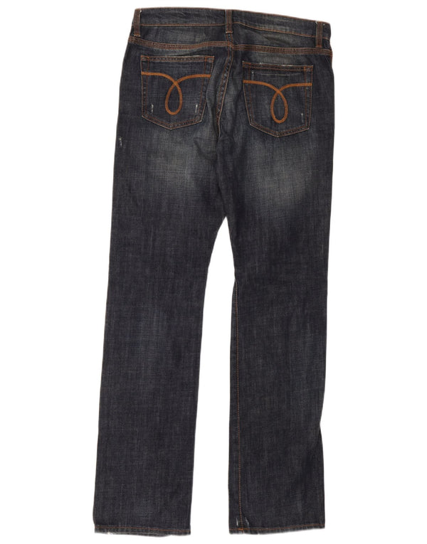 Calça jeans reta masculina Calvin Klein W33 L34 azul marinho algodão