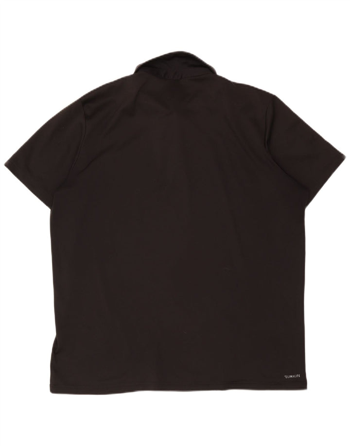 Adidas Mens Climalite Polo XL Preto Poliéster