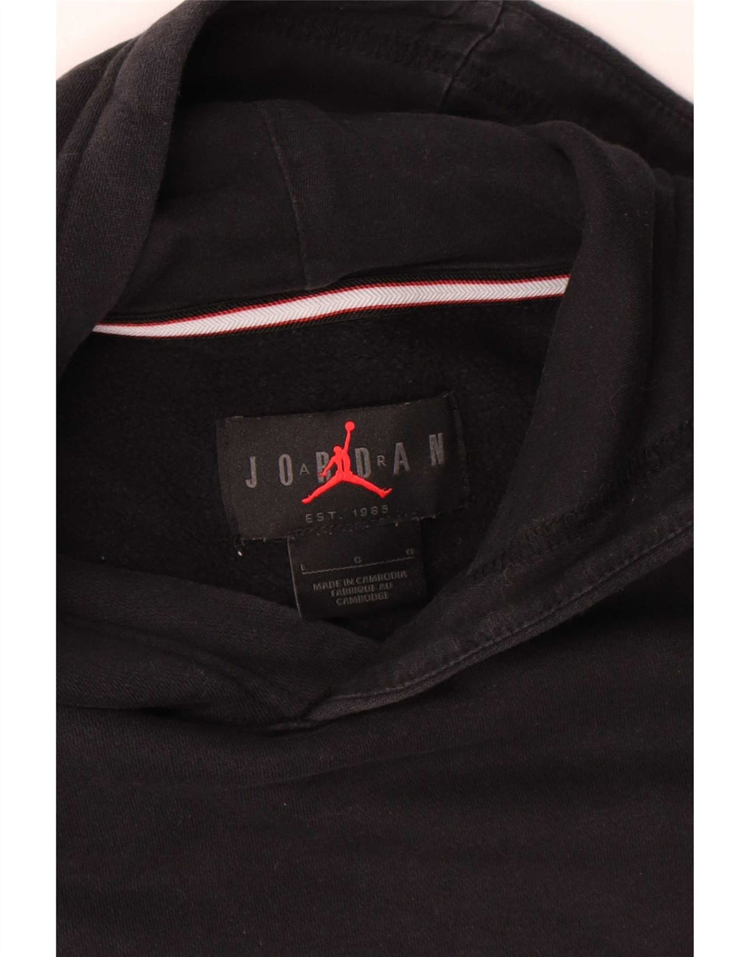 Jordan moletom com capuz masculino grande algodão preto