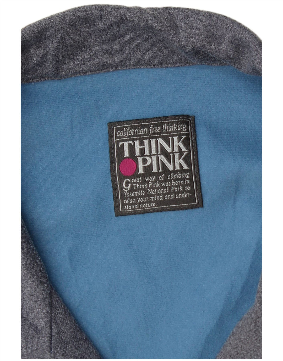Think Pink Mens Treino Top Jaqueta Grande Bloco Colorido Azul