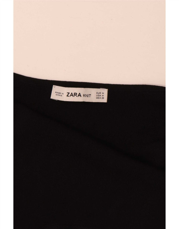 Macacão feminino Zara Halter UK 12 médio preto viscose