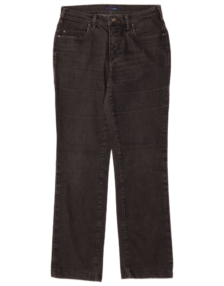 Jeans retos femininos Trussardi W28 L28 algodão preto
