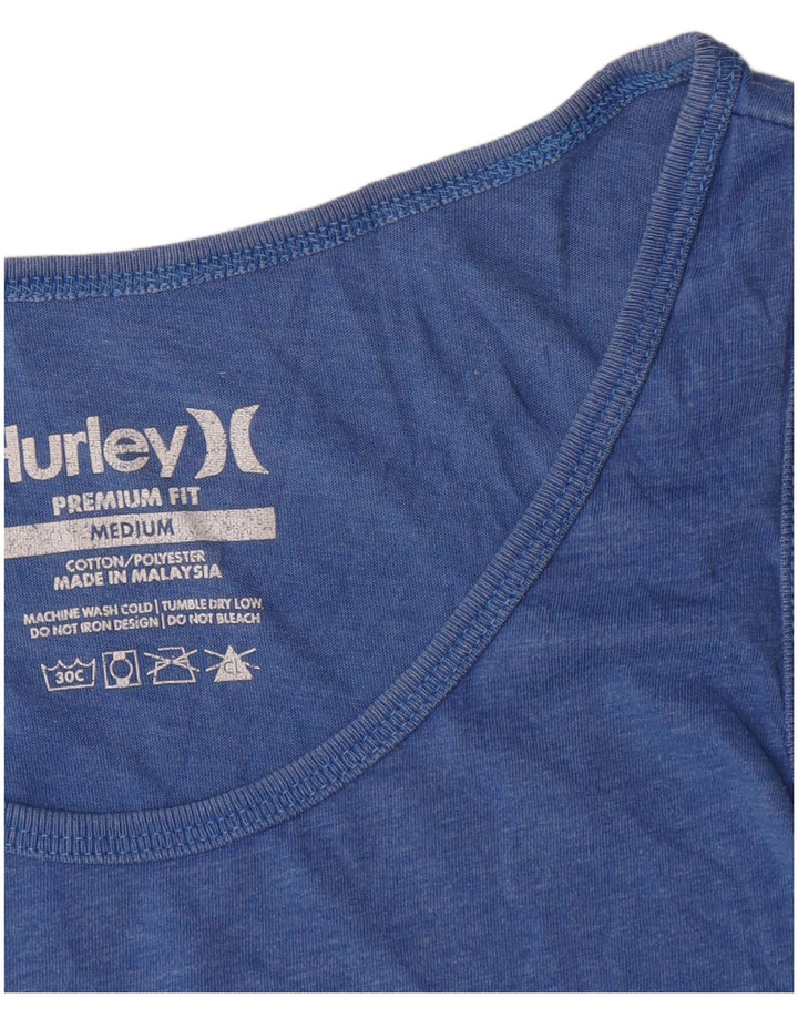 Hurley Mens Premium Fit Graphic Vest Top Médio Algodão Azul