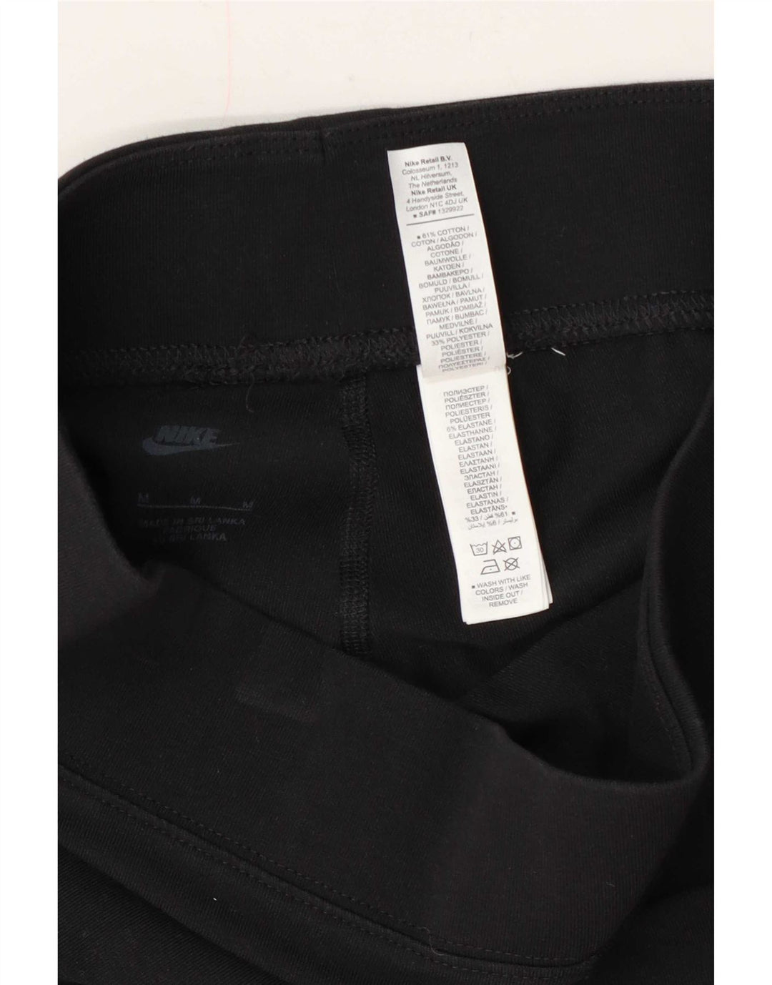 Shorts esportivos femininos Nike UK 14 algodão cinza médio