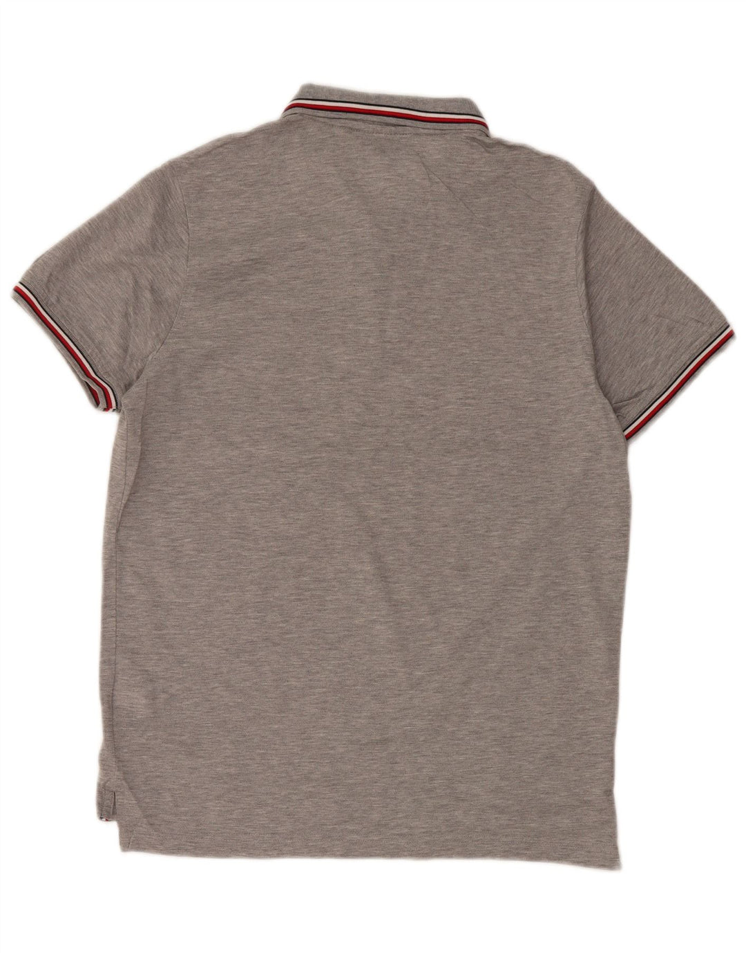 Camisa polo masculina TOMMY HILFIGER algodão cinza médio