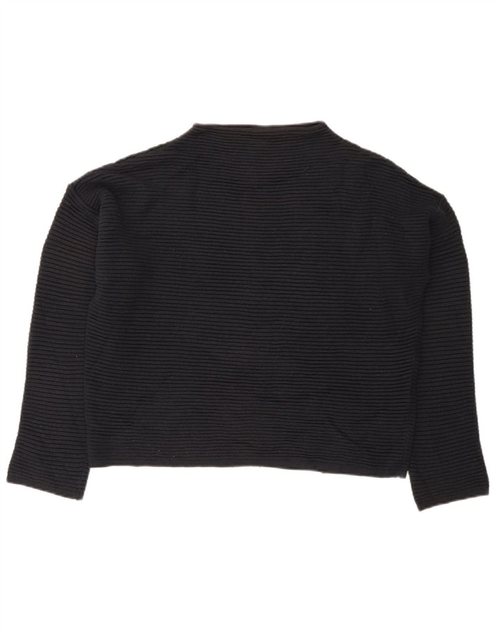 Suéter feminino TOPSHOP com gola alta e gola tartaruga Reino Unido 8 pequeno azul marinho