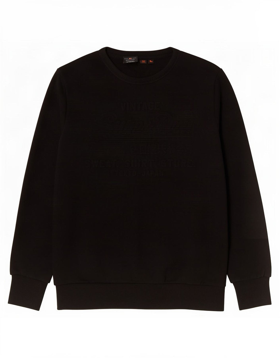 Superdry moletom masculino jumper grande algodão preto
