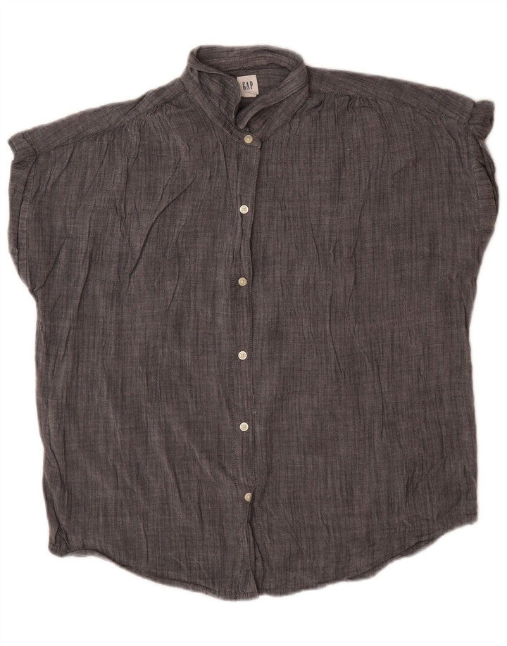 Blusa feminina oversized GAP Reino Unido 10 pequena cinza