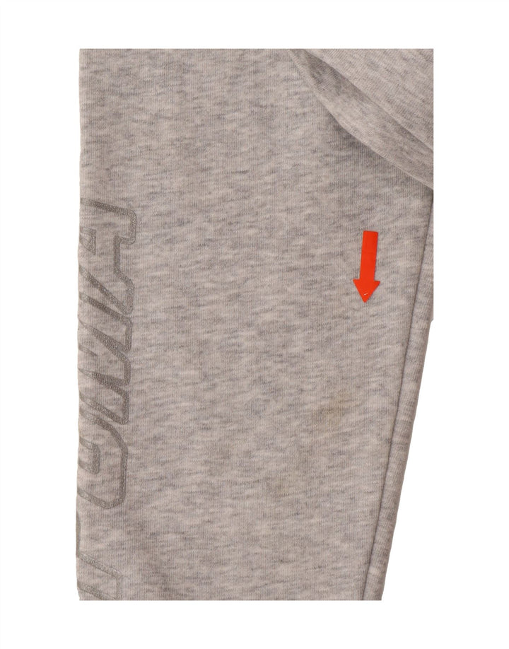 PUMA Boys Graphic Zip Hoodie Sweater 13-14 Years Grey Cotton Vintage Puma and Second-Hand Puma from Messina Hembry 