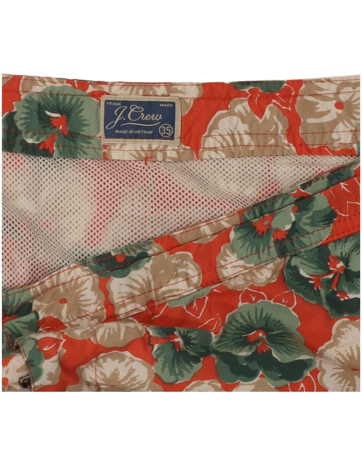 J. Crew Shorts de banho masculino grande floral multicolorido