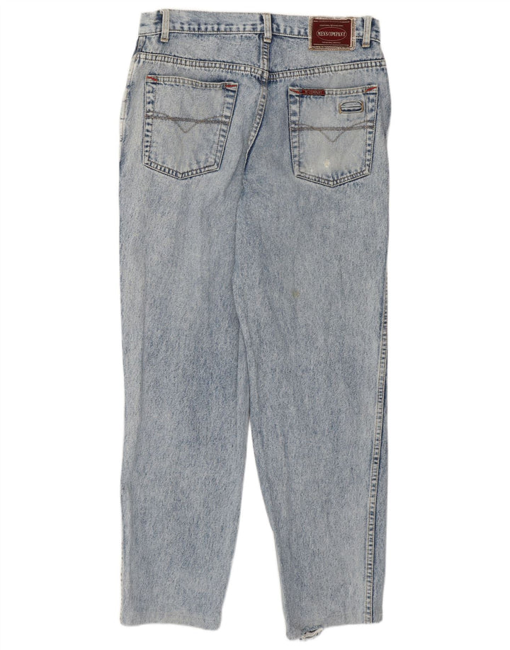 Jeans cônicos masculinos VINTAGE W33 L30 algodão azul