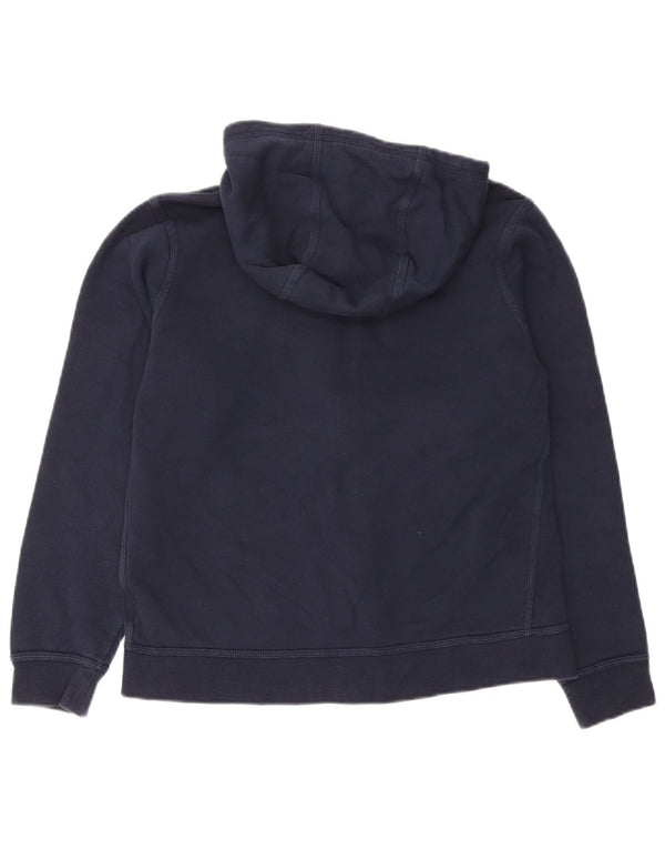 Suéter Nike Boys Zip com capuz 13-14 anos XL azul marinho algodão