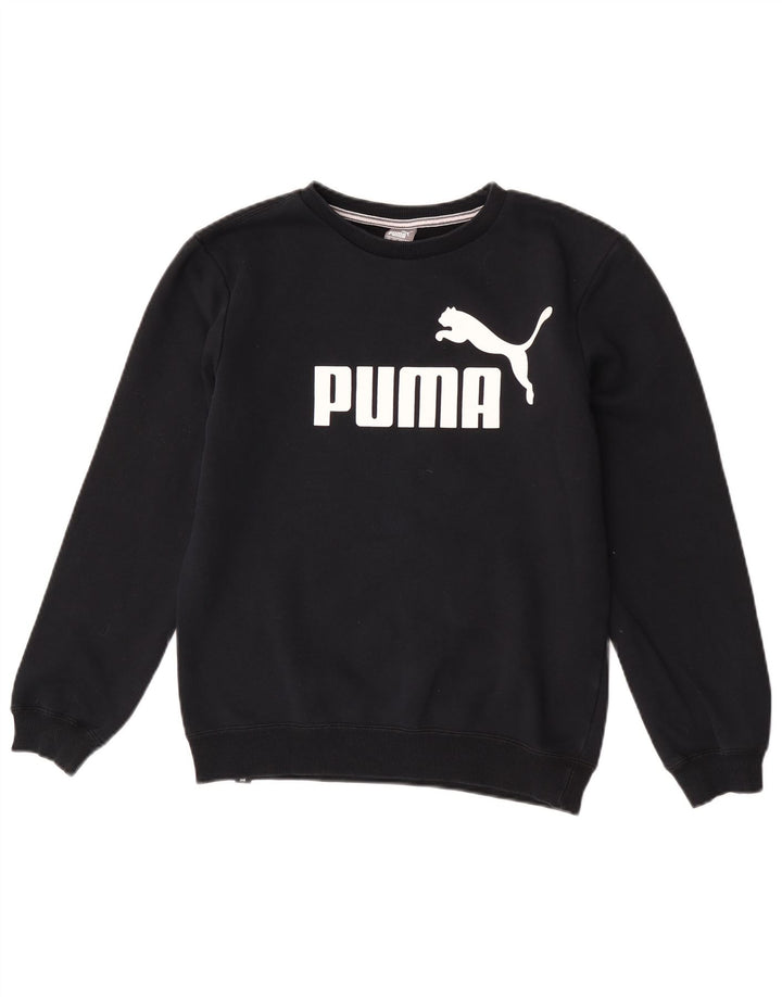 Jumper de moletom gráfico Puma Boys 13-14 anos preto