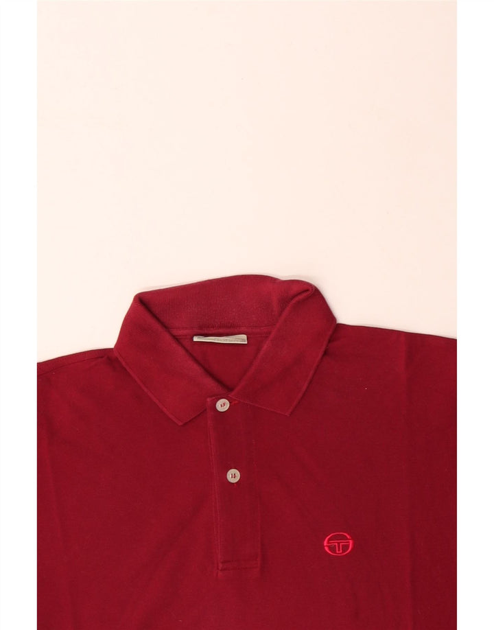 SERGIO TACCHINI Camisa Polo Masculina IT 50 Algodão Vermelho Médio