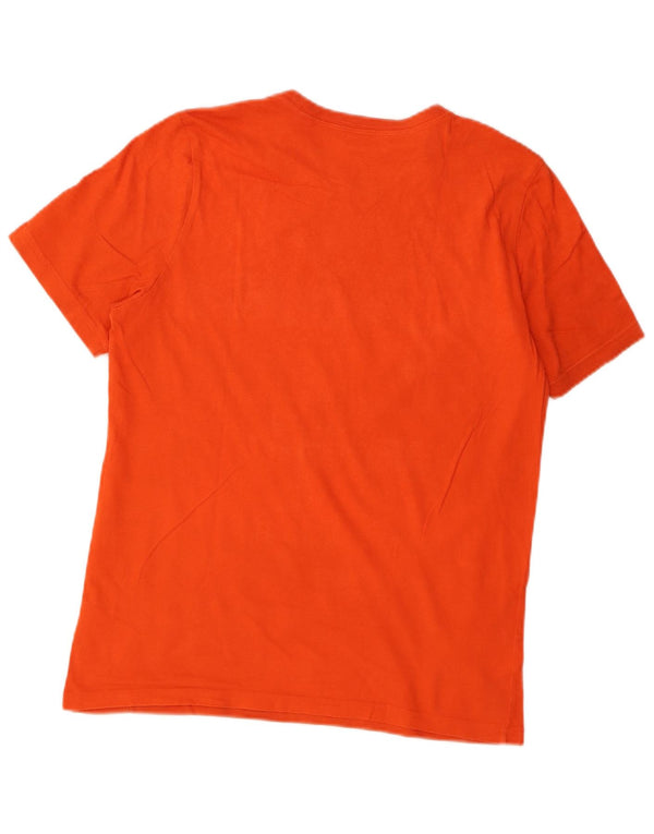 Camiseta Adidas Meninos Graphic 13-14 Anos Laranja Algodão