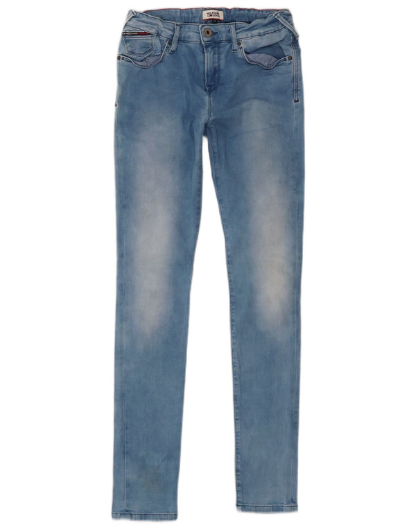 Tommy Hilfiger Jeans Skinny para Meninas 13-14 Anos W26 L29 Azul Algodão
