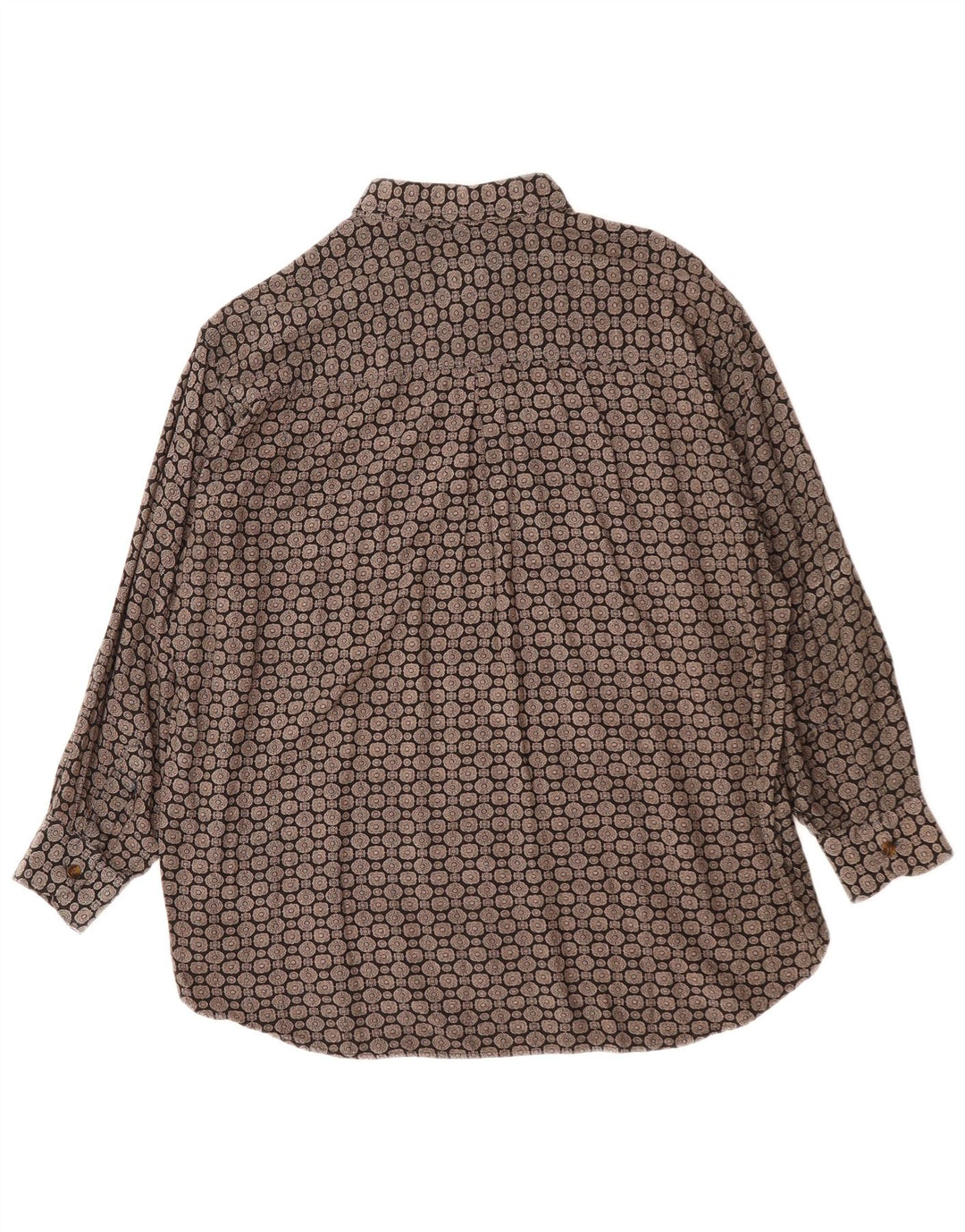 GP. Camisa masculina BELLINI & COMPANY viscose geométrica preta média