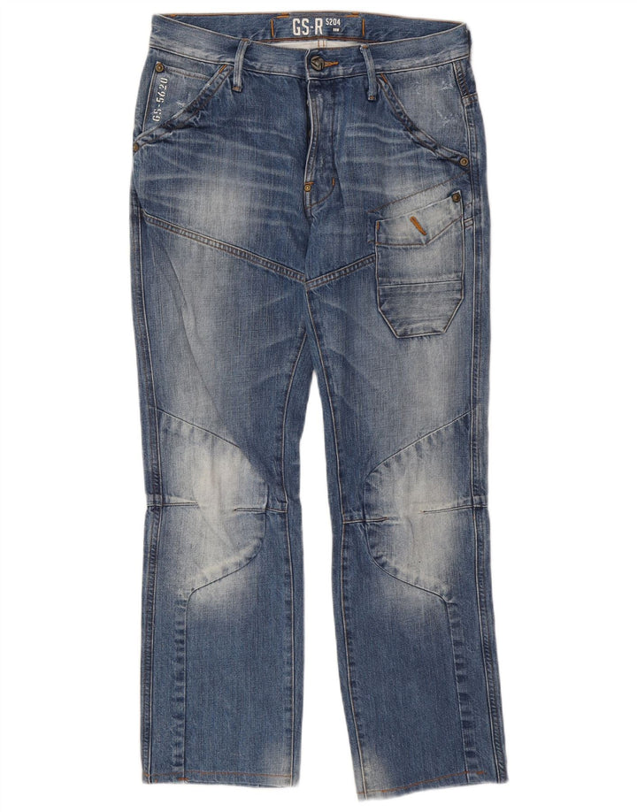 Jeans retos masculinos G-Star W32 L29 algodão azul