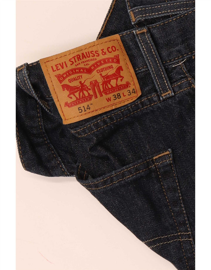 Jeans Levi's 514 Straight Masculino W38 L34 Azul Marinho