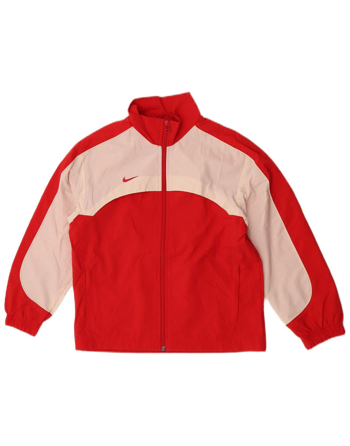 Jaqueta Nike Boys Treino Top 7-8 Anos Vermelho Colorblock Poliéster