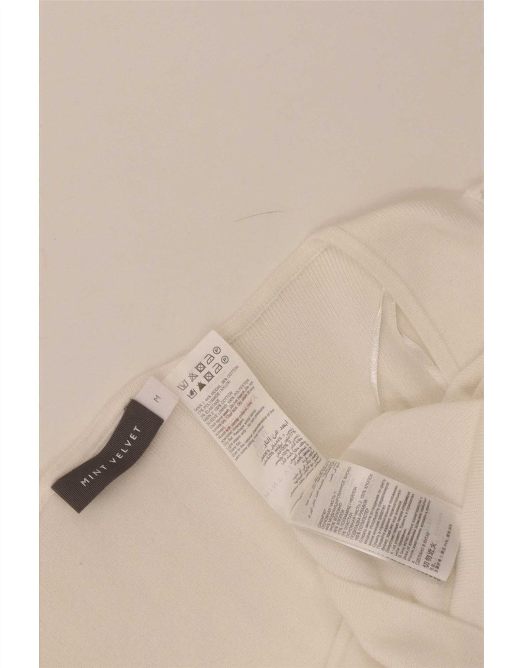Blusa feminina MINT VELVET UK 12 médio branco modal