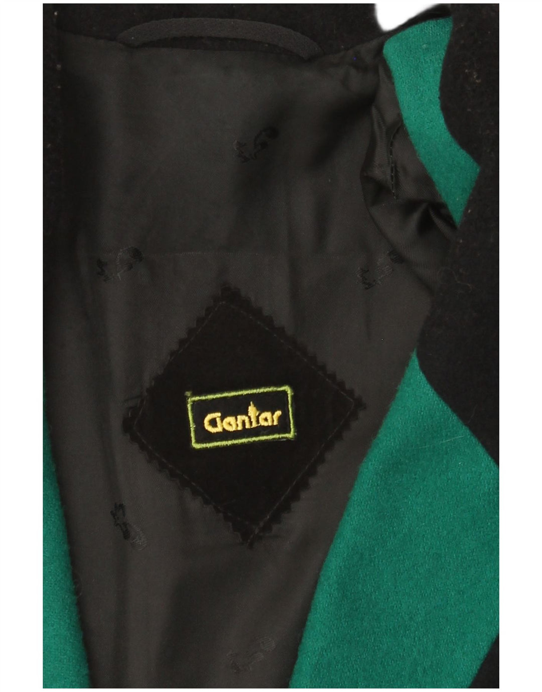 Jaqueta blazer feminina vintage com peito duplo Reino Unido 14 verde médio