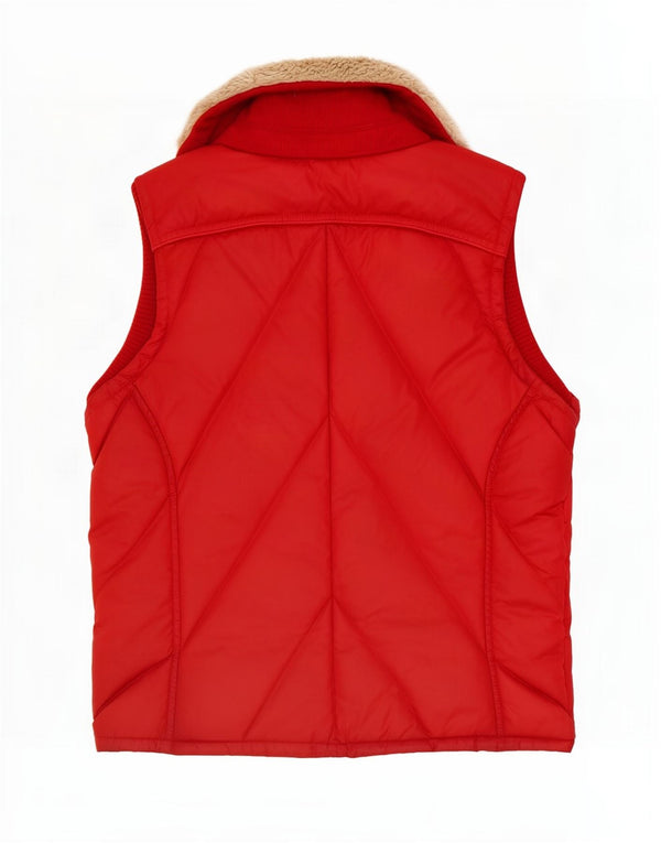 Colete acolchoado feminino Tommy Hilfiger UK 14 médio vermelho