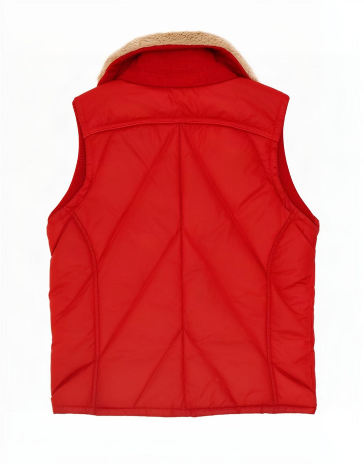 Colete acolchoado feminino Tommy Hilfiger UK 14 médio vermelho