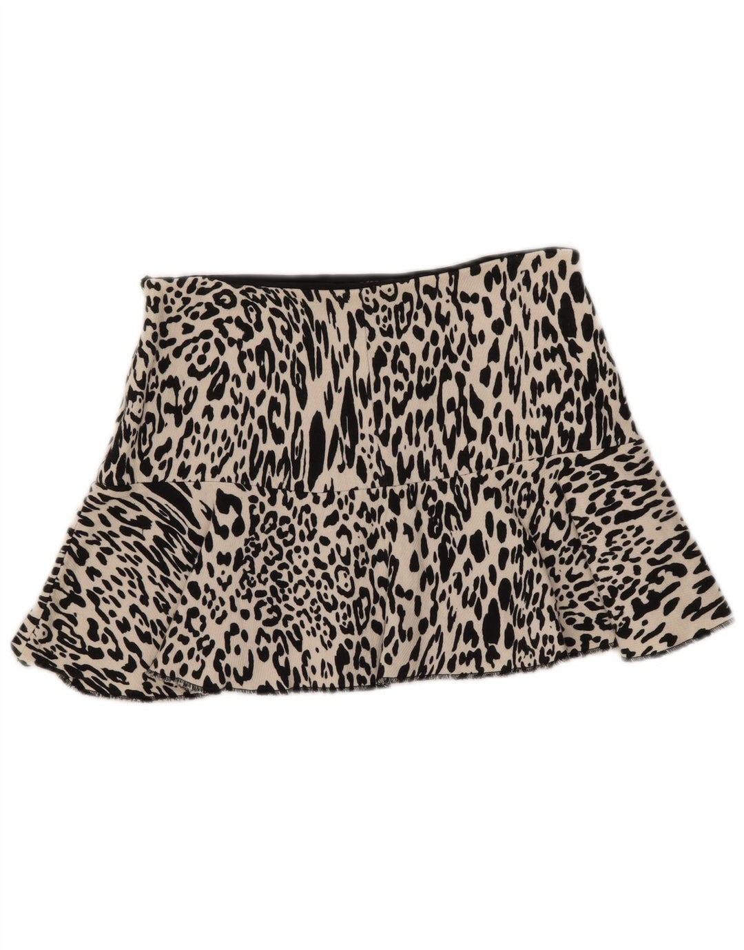 Zara Minissaia feminina média W28 off white animal print