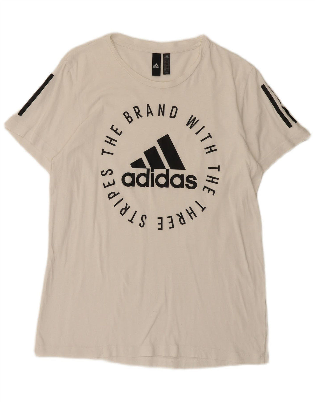 Camiseta Adidas Masculina Graphic Top Médio Branco