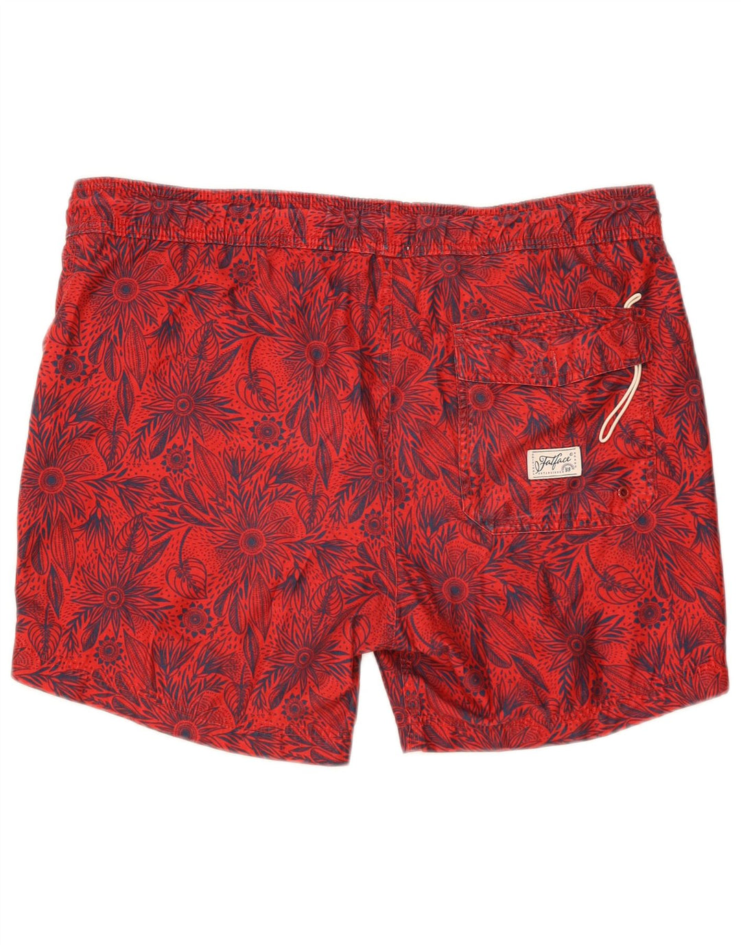 Shorts de natação masculino FAT FACE grande vermelho floral