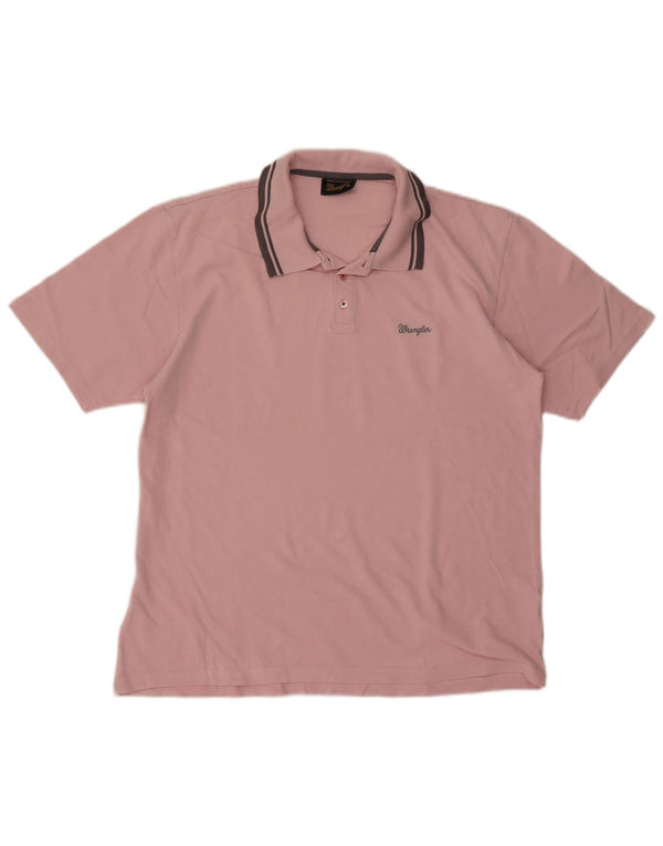 Camisa polo masculina Wrangler XL algodão rosa