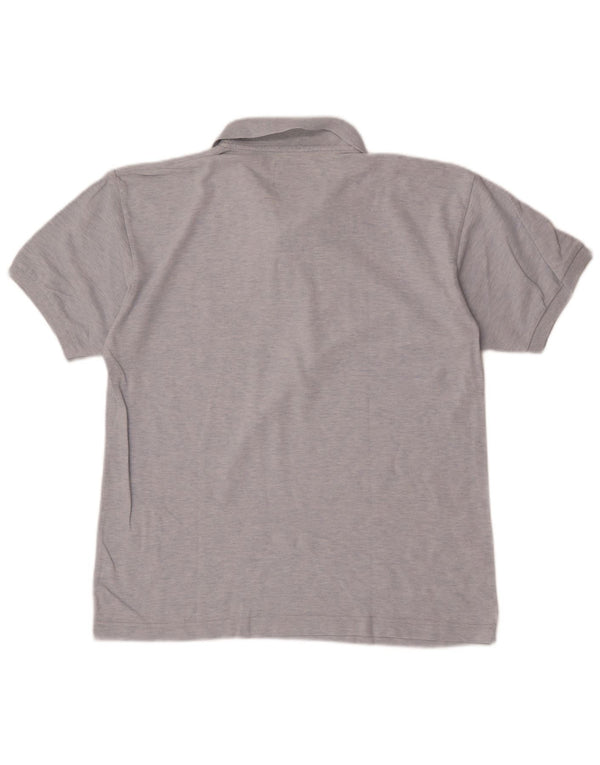 Camisa polo masculina Think Pink de algodão azul médio