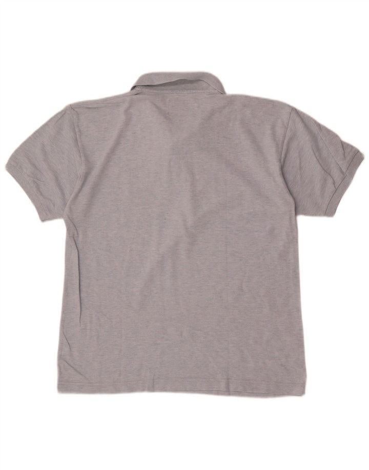 Camisa polo masculina Think Pink de algodão azul médio