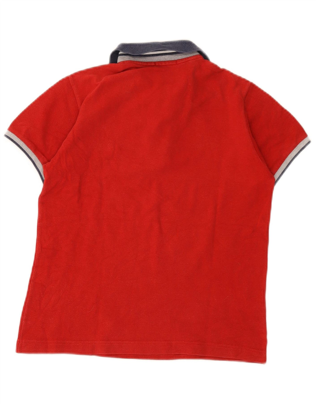 Camisa polo masculina Fred Perry 9-10 anos algodão colorblock vermelho