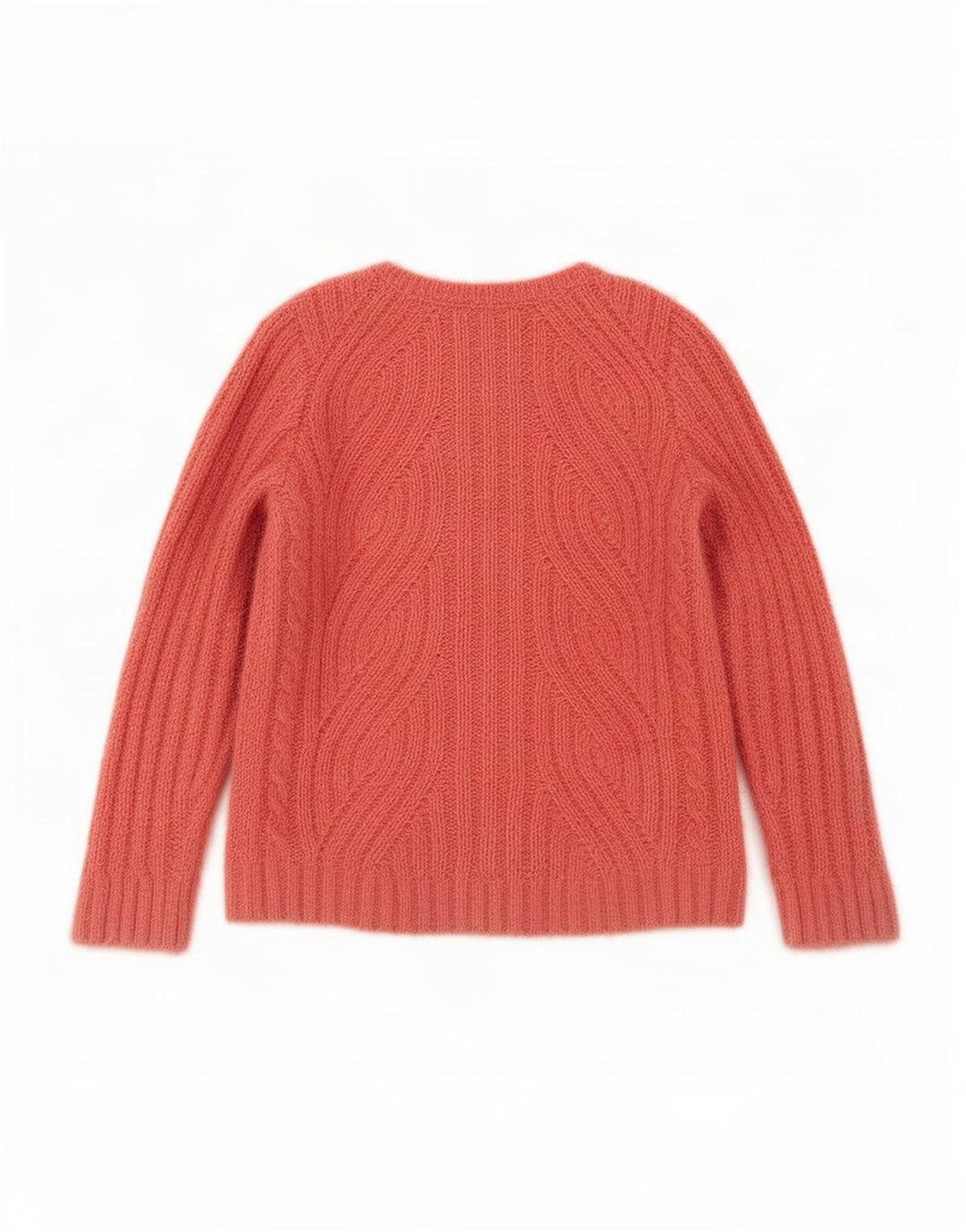 Suéter feminino Marks & Spencer com decote em V Reino Unido 12 poliéster rosa médio