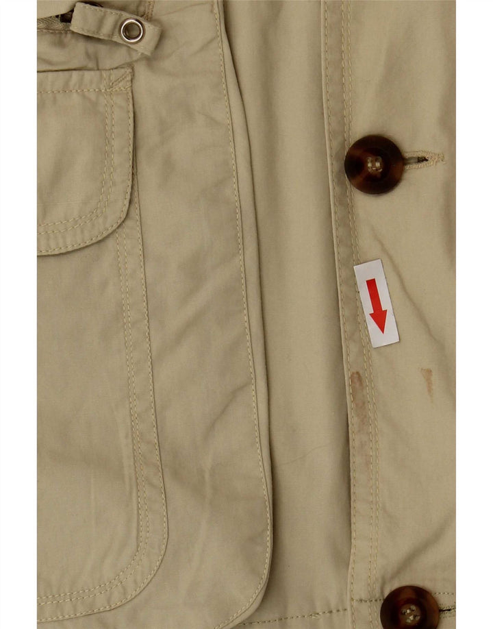 Jaqueta militar masculina vintage UK 38 bege médio