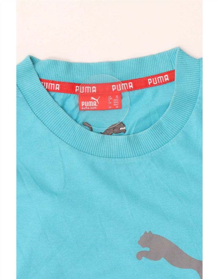 Puma Mens Graphic Camiseta Top XS Azul