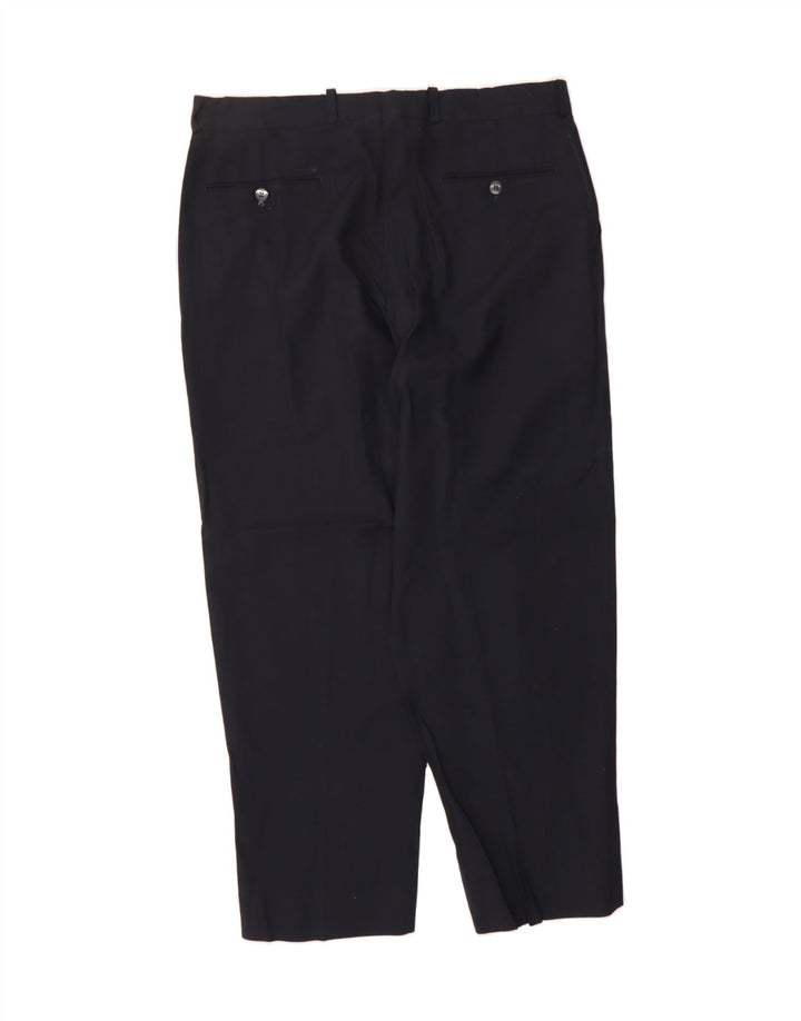 CHAPS Mens Straight Suit Trousers W34 L27 Navy Blue Vintage Chaps and Second-Hand Chaps from Messina Hembry 