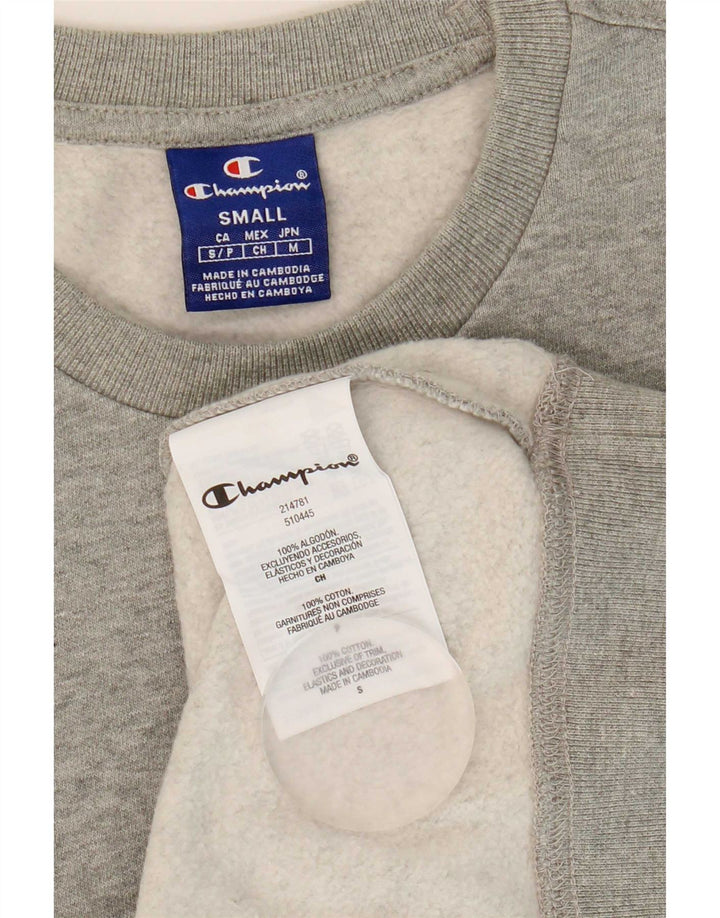 Champion moletom masculino jumper pequeno algodão cinza