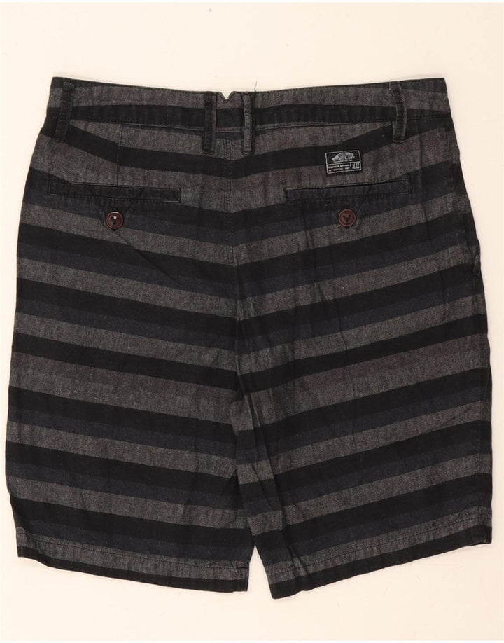 VANS Womens Chino Shorts EU 40 Medium W32 Grey Striped Cotton Vintage Vans and Second-Hand Vans from Messina Hembry 