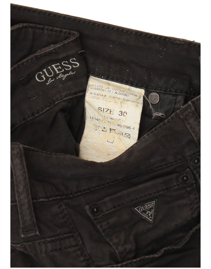 Calça jeans skinny masculina GUESS W30 L33 algodão preto