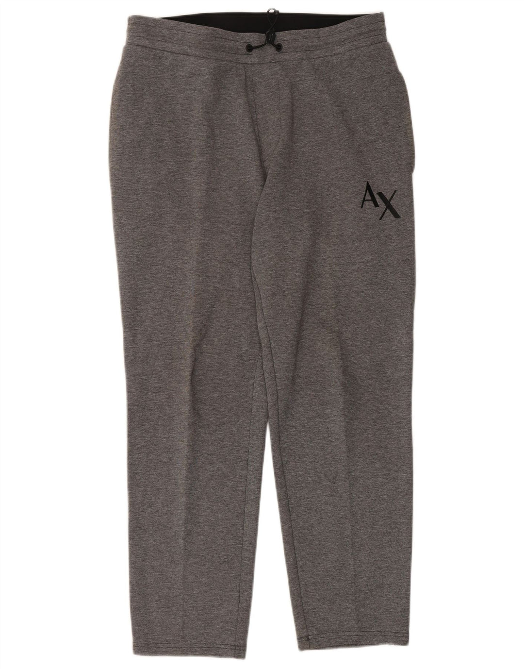 Calça de treino masculina Armani Exchange algodão cinza médio