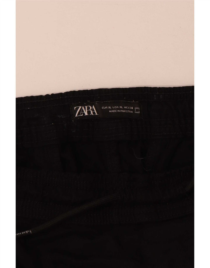 Zara Mens Calças de treino Joggers XL Preto
