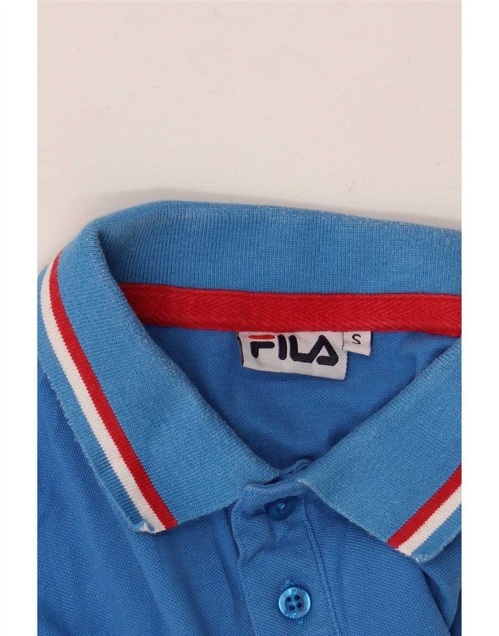 Camisa Polo Masculina Fila Pequena Listrada Azul