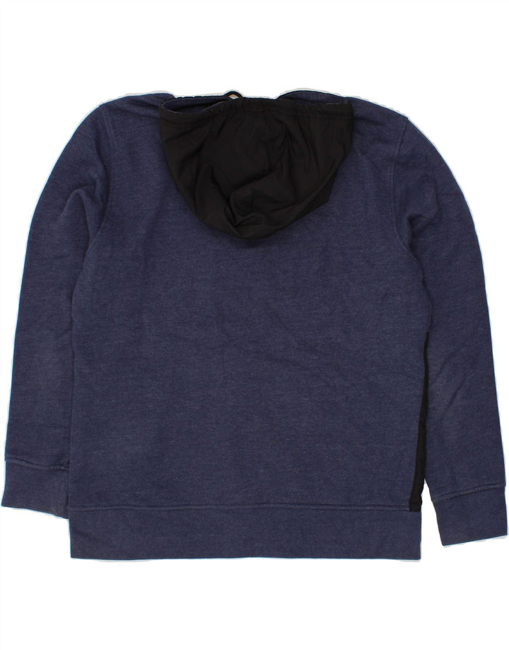 CHAMPION Mens Hoodie Jumper Large Navy Blue Colourblock Cotton Vintage Champion and Second-Hand Champion from Messina Hembry 