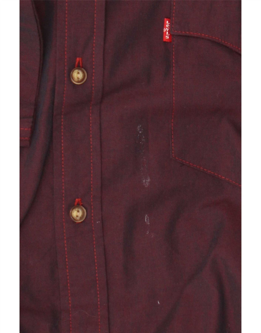 Camisa masculina de manga curta Levi's grande algodão marrom