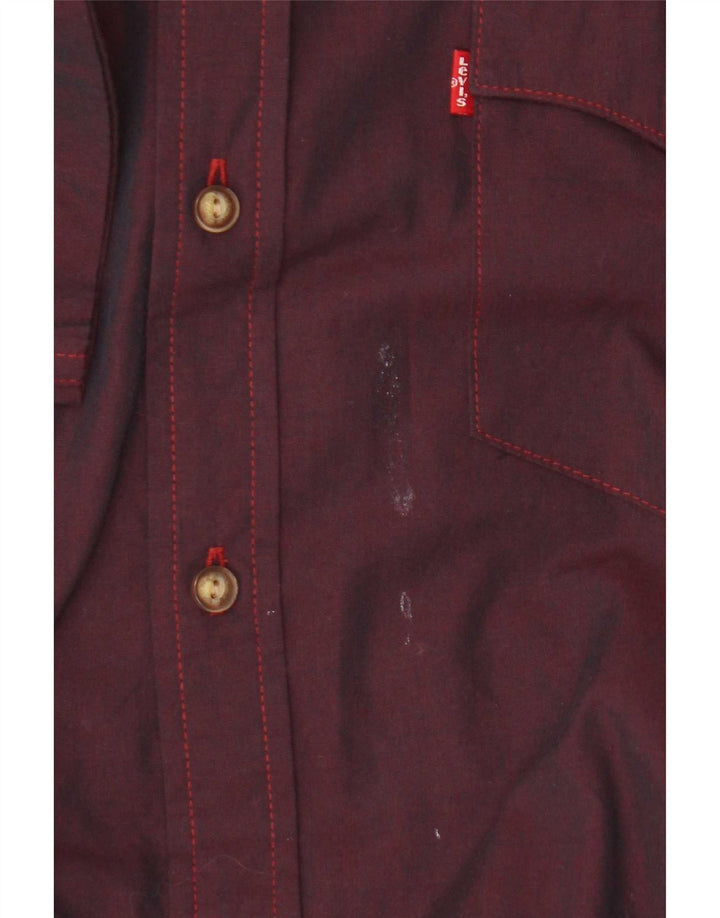 Camisa masculina de manga curta Levi's grande algodão marrom