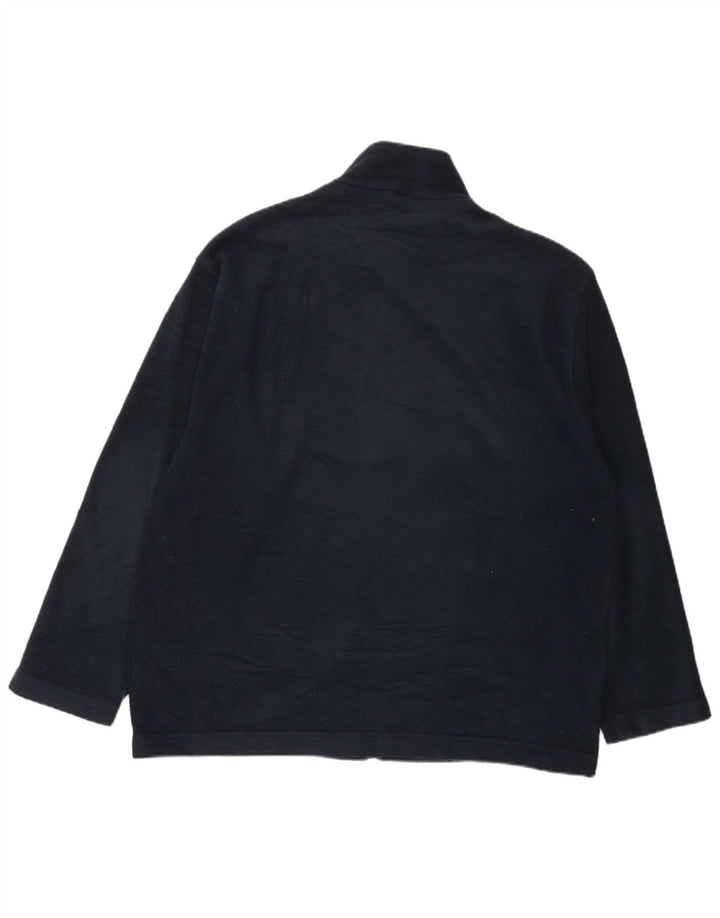 Jaqueta de lã masculina Marks & Spencer Reino Unido 44 XL azul marinho poliéster