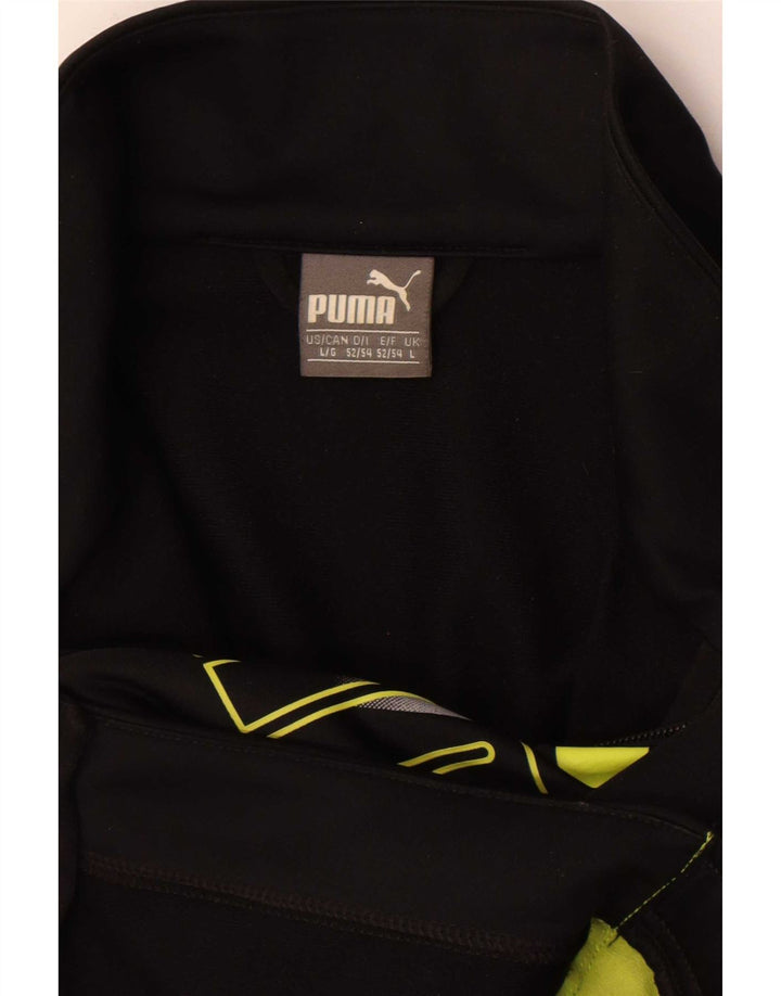 Jaqueta masculina Puma Graphic Tracksuit Top grande bloco colorido preto